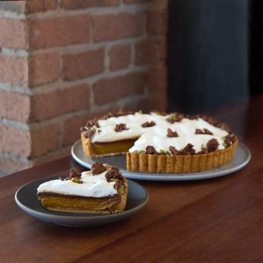 Velvety Chocolate Pumpkin Tart