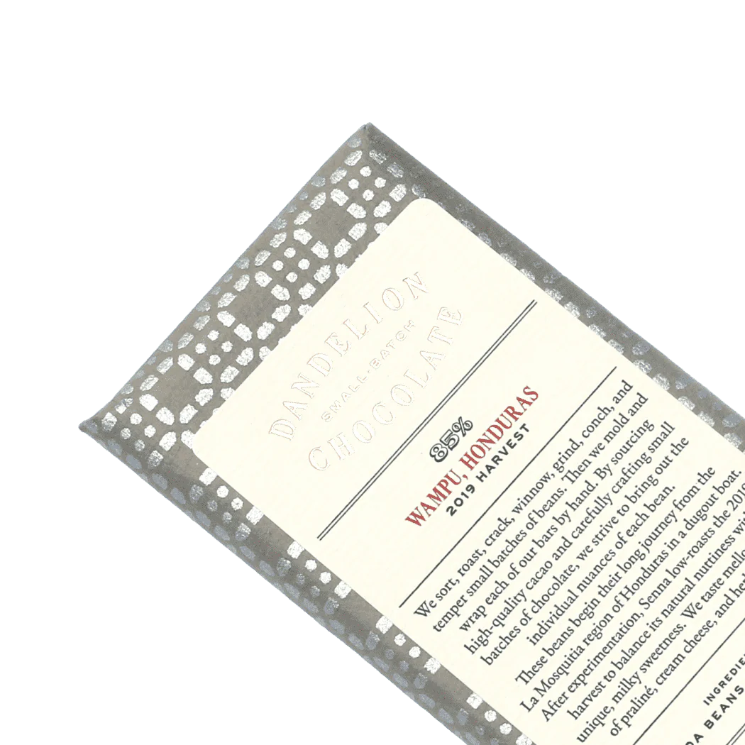 Dandelion Chocolate Japan - Wampu, Honduras 85% 2019 Harvest Single-Origin Chocolate Bar - Image 3